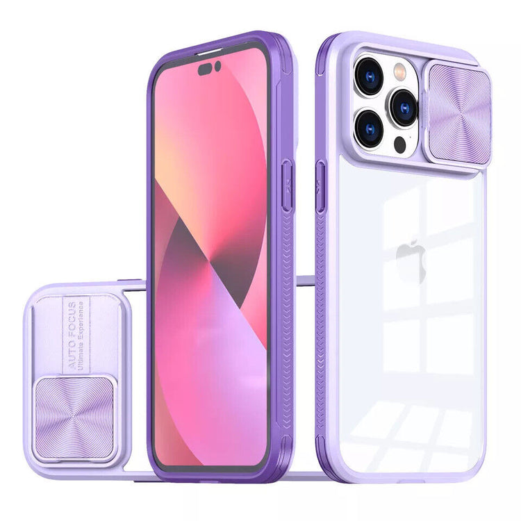 iPhone Hülle - Kameraschutz Outdoor Clear - Lila