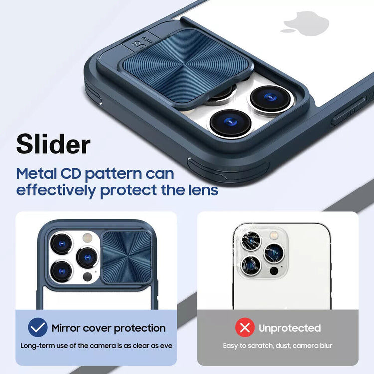 iPhone Hülle - Kameraschutz Outdoor Clear - Schwarz