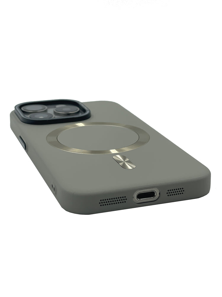 iPhone Hülle - Elegant Silikon Magsafe - Rosa