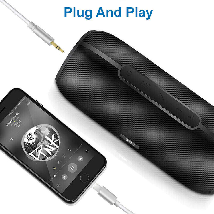 Audio Kabel | 8 Pin - Aux | 3,5mm Klinke | Weiß