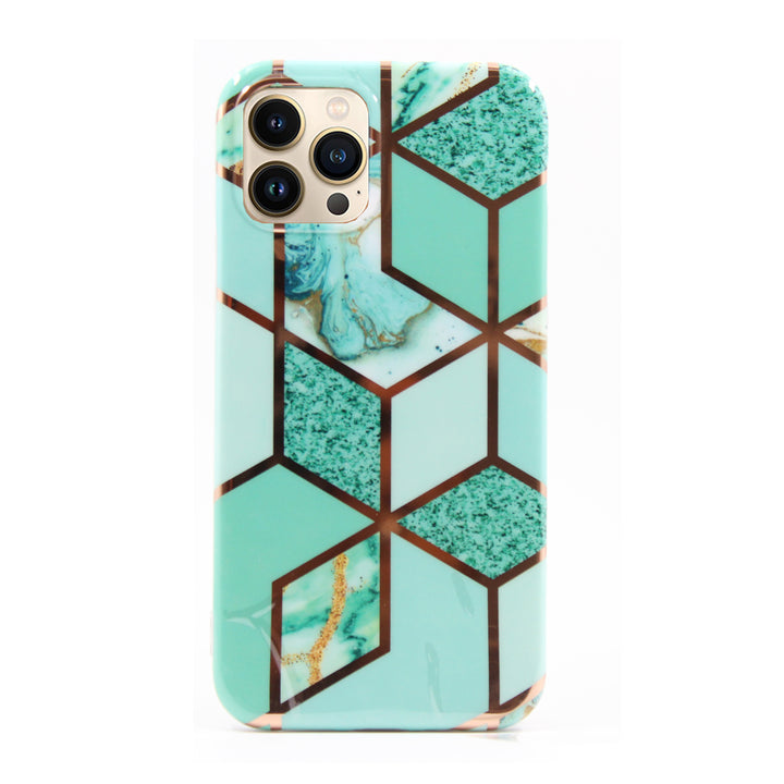 Apple iPhone 12 Pro Max Hülle - Marmor Case Pazifik