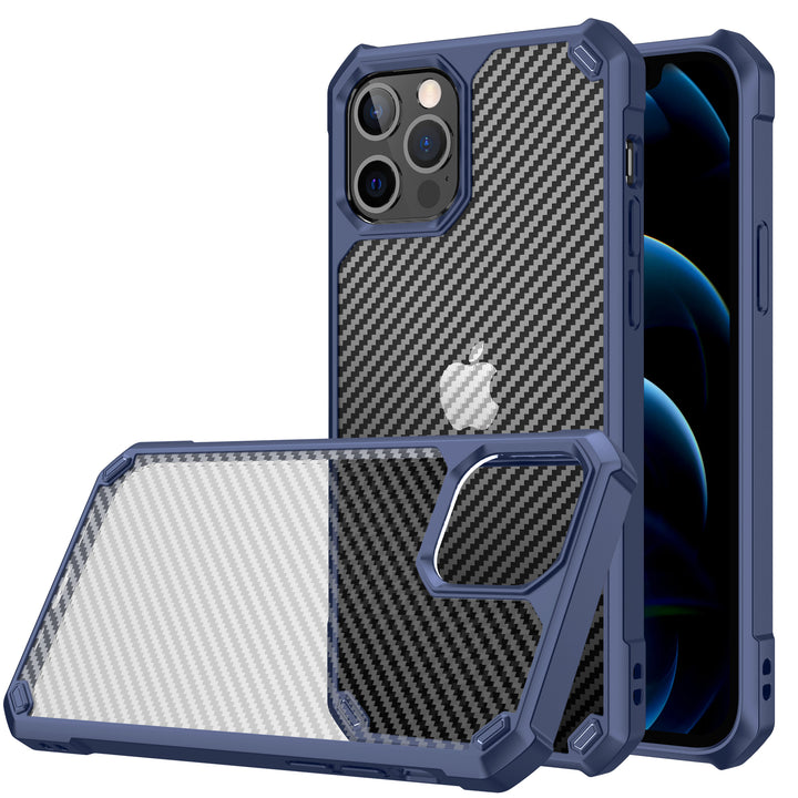 Apple iPhone 12 Pro Max Hülle - Hybrid Carbon Case