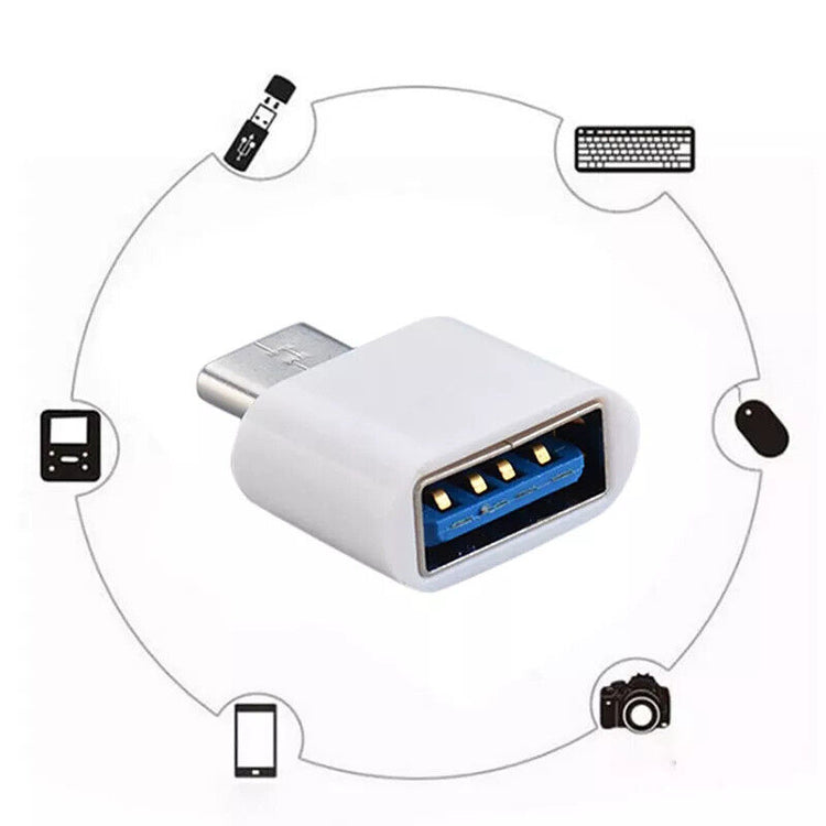 OTG Adapter | USB A - USB C | Schwarz & Weiss