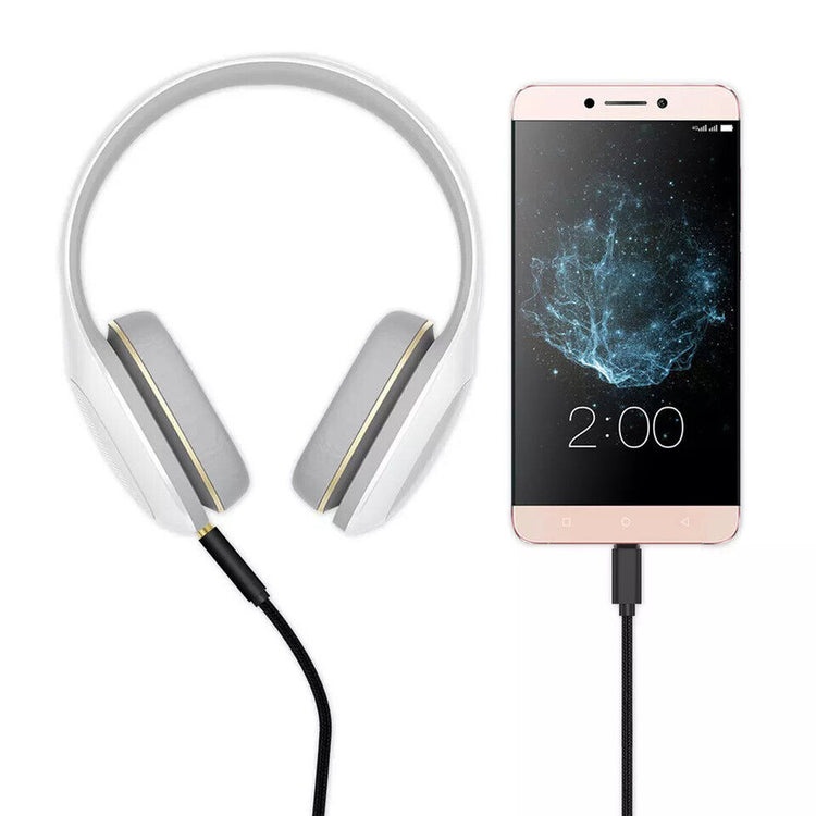 Audio Kabel | USB C - Aux | 3,5mm Klinke | Schwarz