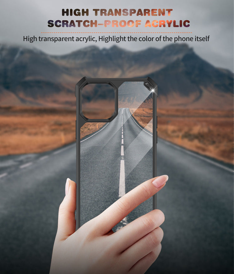 Samsung Galaxy Hülle - Hybrid Clear Case - Blau