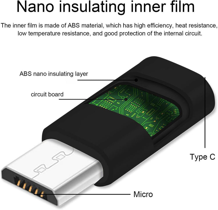 OTG Adapter | UBS C - Micro USB | Schwarz