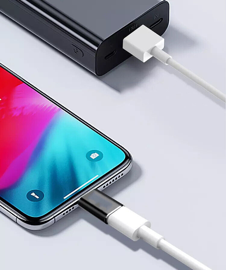 OTG Adapter | USB C - 8 Pin | Schwarz