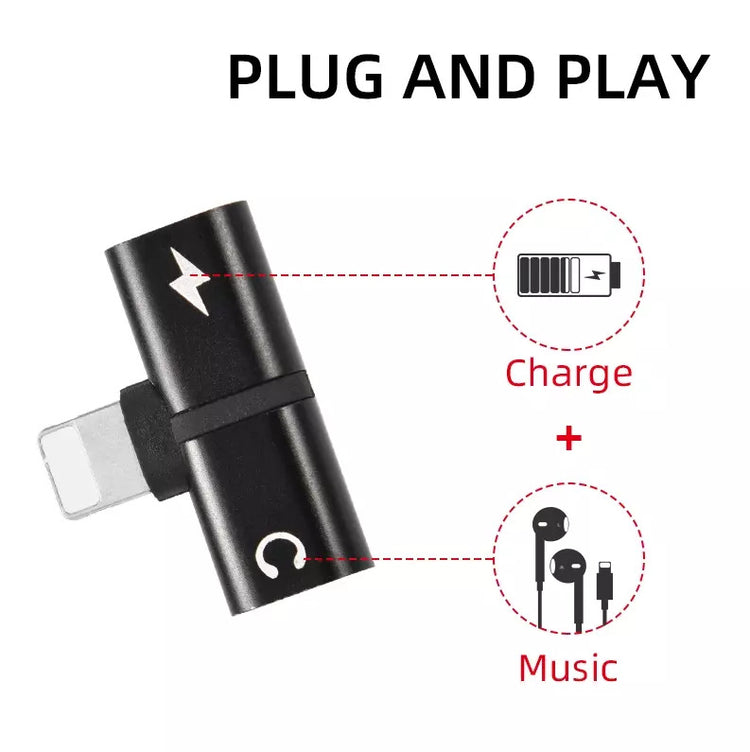 OTG Audio Splitter | 8 Pin | Charging & Music