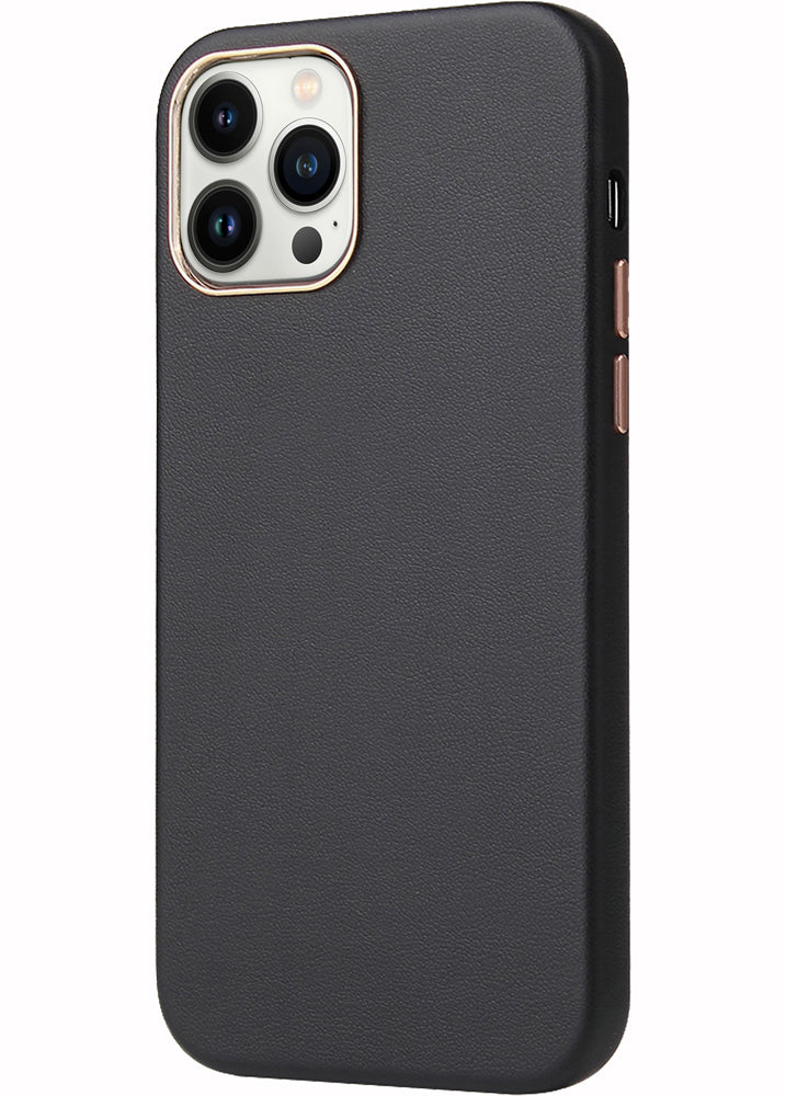Apple iPhone 12 Pro Max Hülle - Alu Pro Kunstleder Case