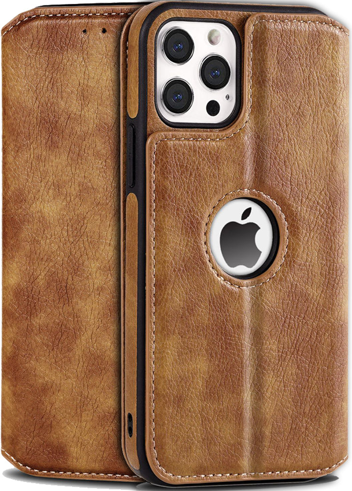 Apple iPhone 12 Pro Max Hülle - Premium Kunstleder Tasche Case