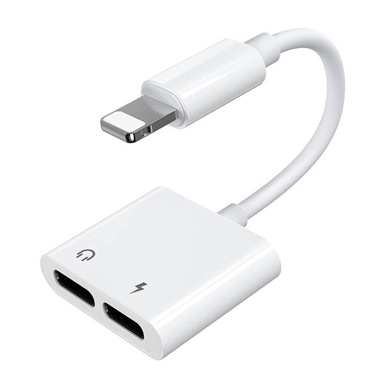 OTG Audio Jack | 8 Pin - 2x 8 Pin | Weiss