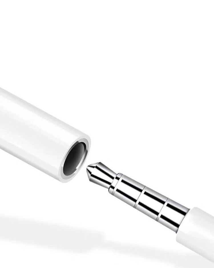 OTG Audio Jack | 8 Pin - Aux | Weiss