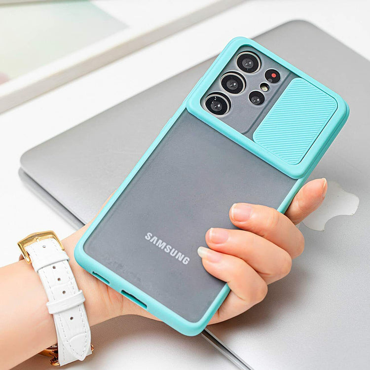 Samsung Galaxy Hülle - Kameraschutz Slide Case - Gelb