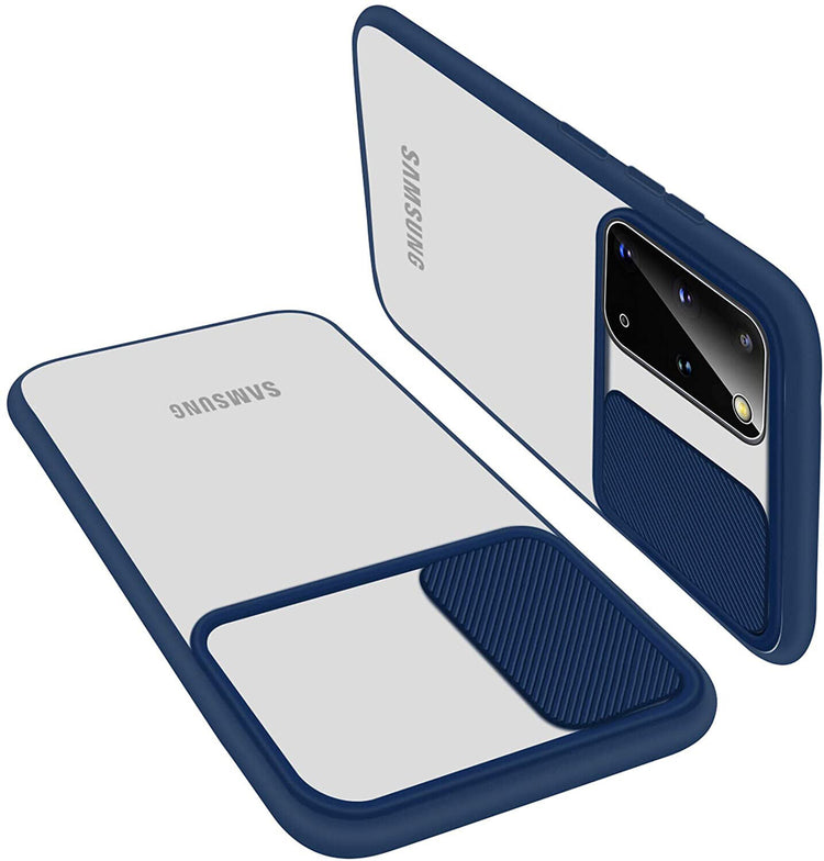 Samsung Galaxy Hülle - Kameraschutz Slide Case - Dunkelblau