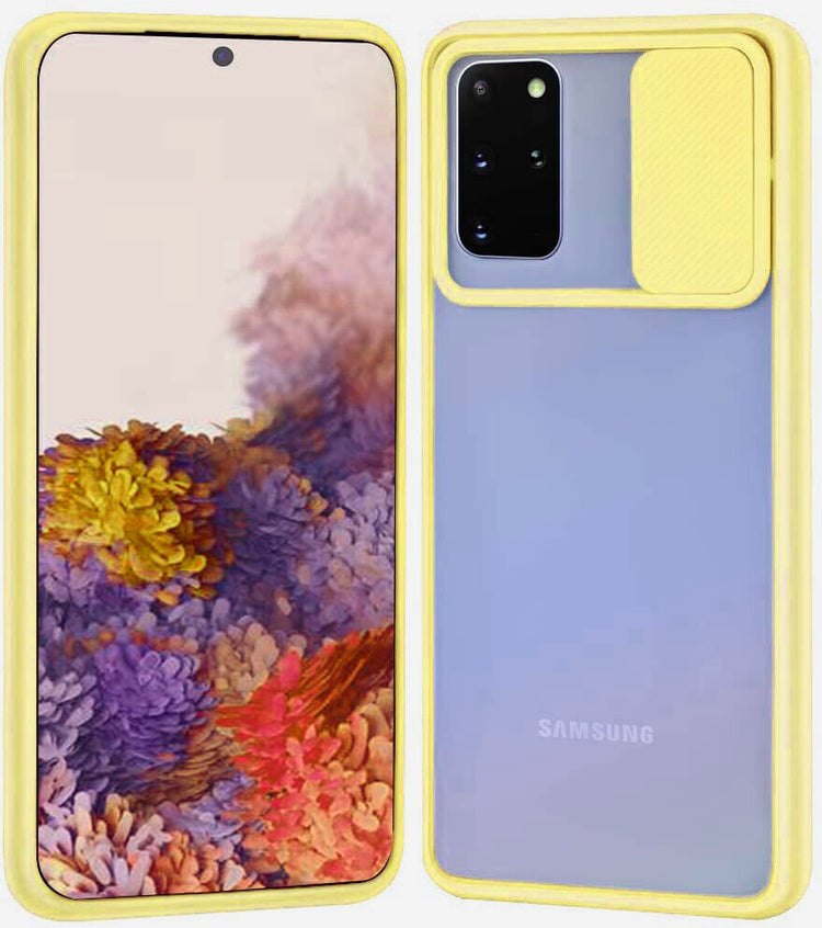 Samsung Galaxy Hülle - Kameraschutz Slide Case - Gelb