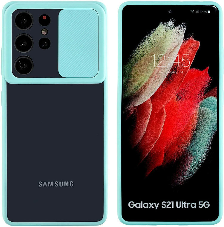 Samsung Galaxy Hülle - Kameraschutz Slide Case - Mintgrün