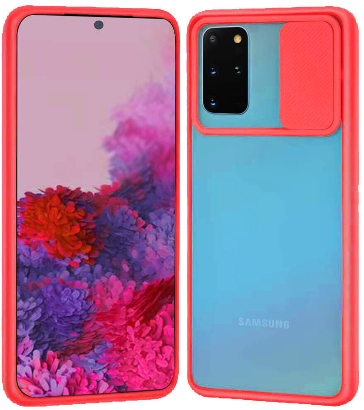 Samsung Galaxy Hülle - Kameraschutz Slide Case - Rot
