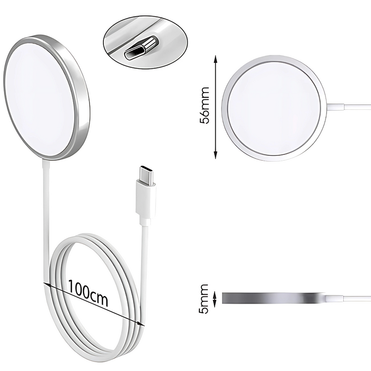 Ladekabel | Magsafe - USB C | Magnetisch | Weiß