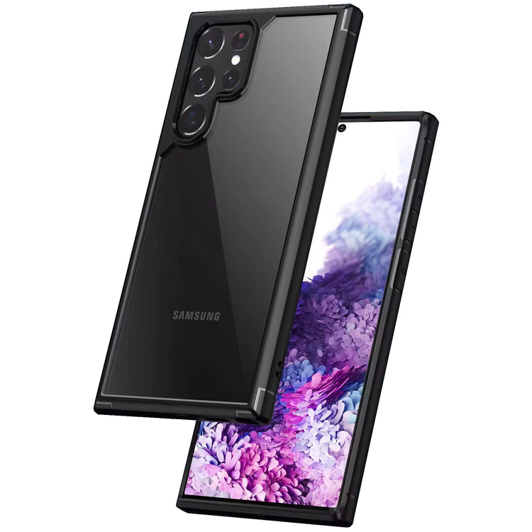 Samsung Galaxy Hülle - Premium Hybrid Clear Case - Schwarz