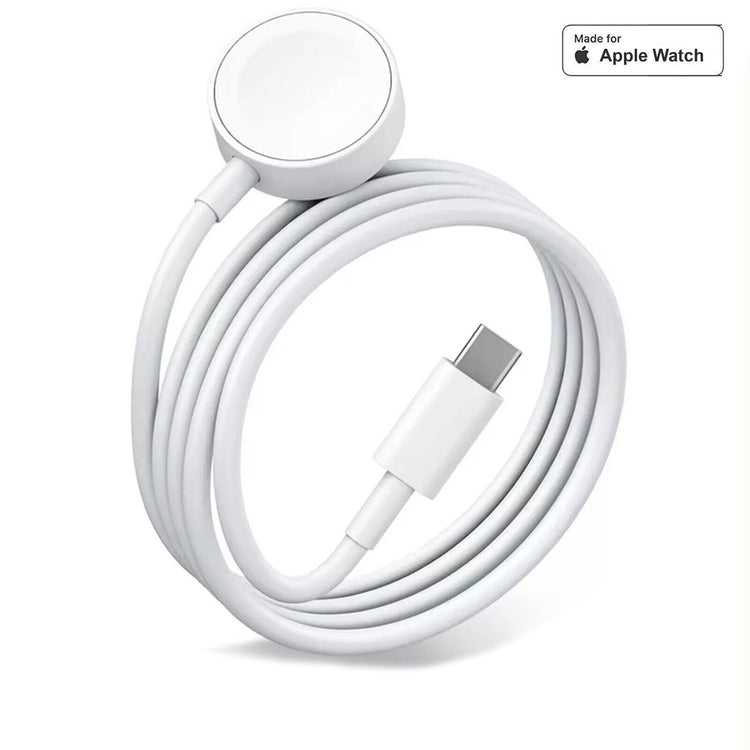 Für Apple Watch Ladekabel | USB C | Magnetisch | Weiß