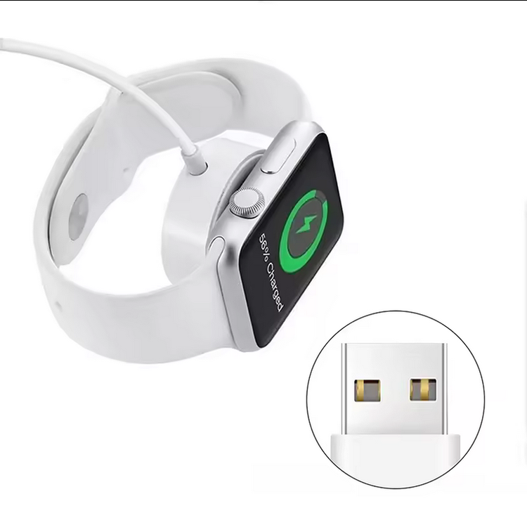 Für Apple Watch Ladekabel | USB A | Magnetisch | Weiß
