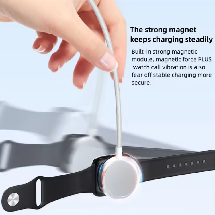 Für Apple Watch Ladekabel | USB C | Magnetisch | Weiß