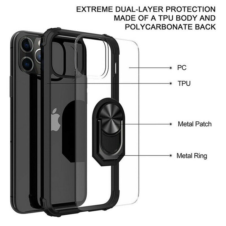 Apple iPhone 12 Pro Max Hülle - Hybrid Ring Case