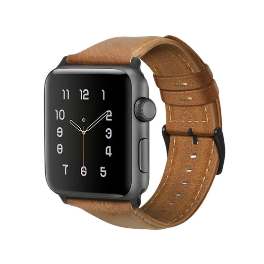 Apple Watch - Echt Leder Armband - Hellbraun