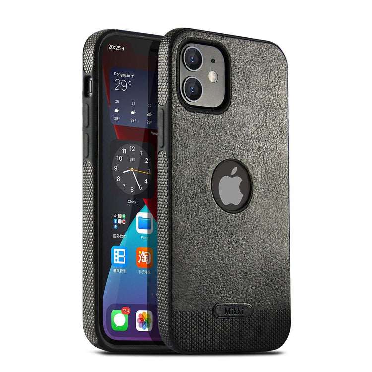 iPhone - Design Leder Case - Schwarz - CITYCASE