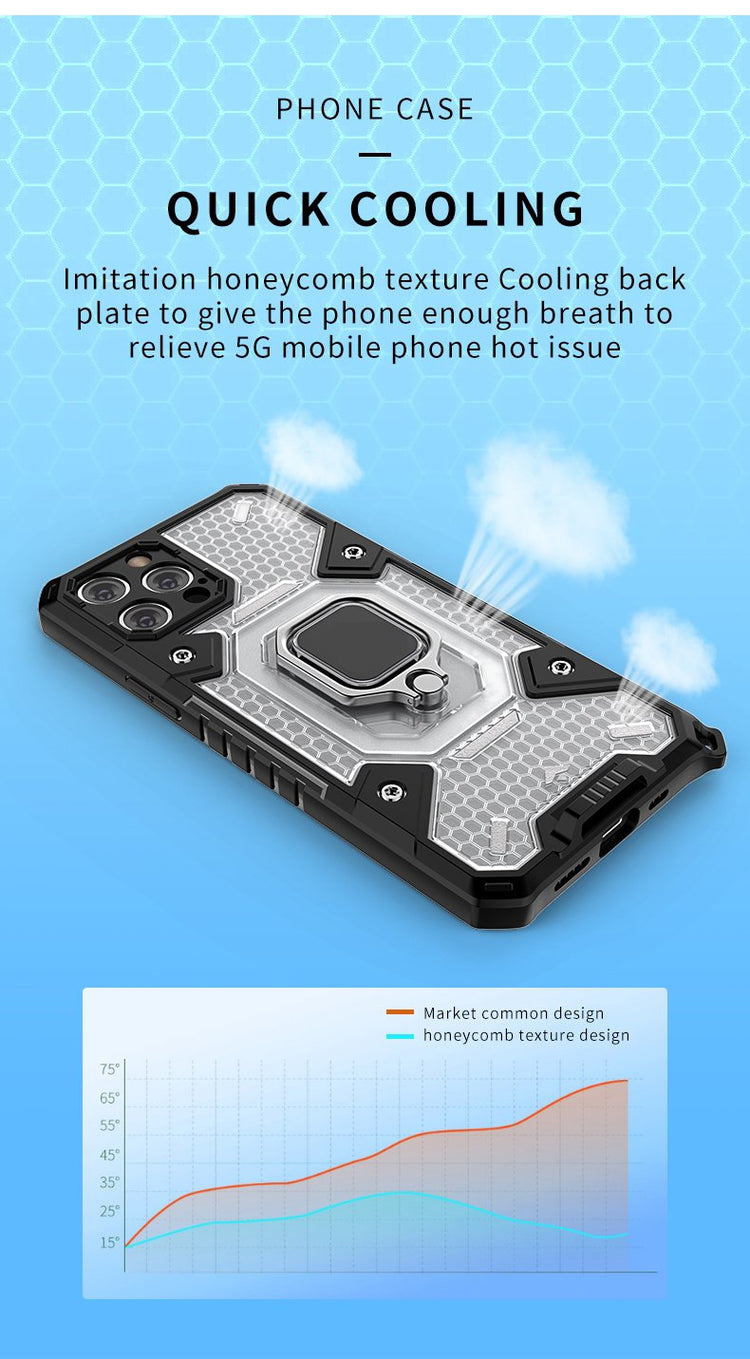 iPhone Hülle - Hybrid Case - Grau