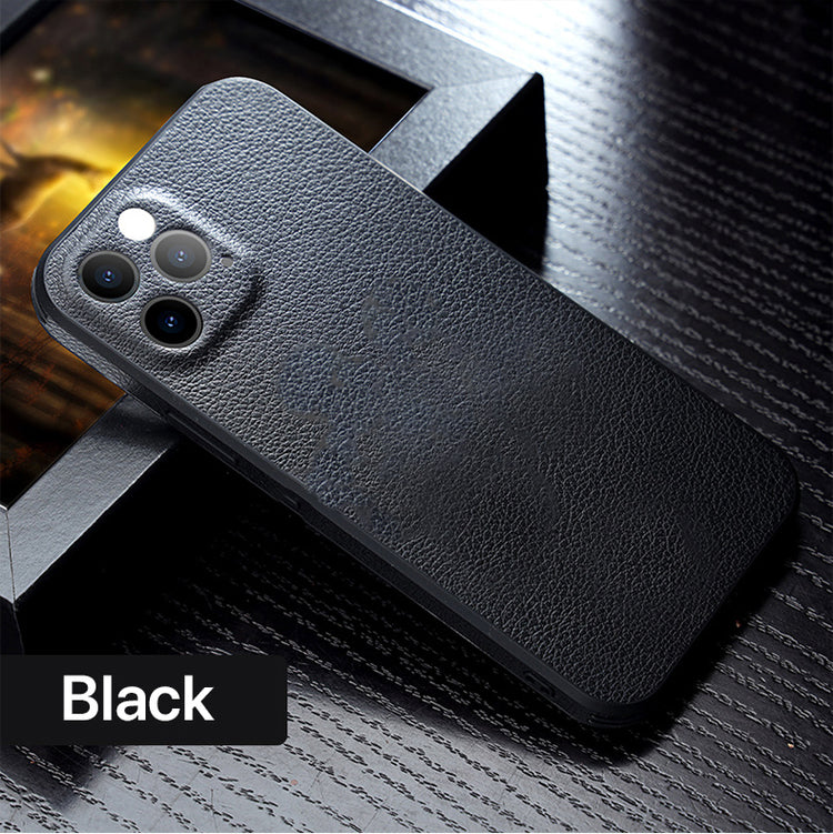 iPhone - Deer Leder Case - Schwarz