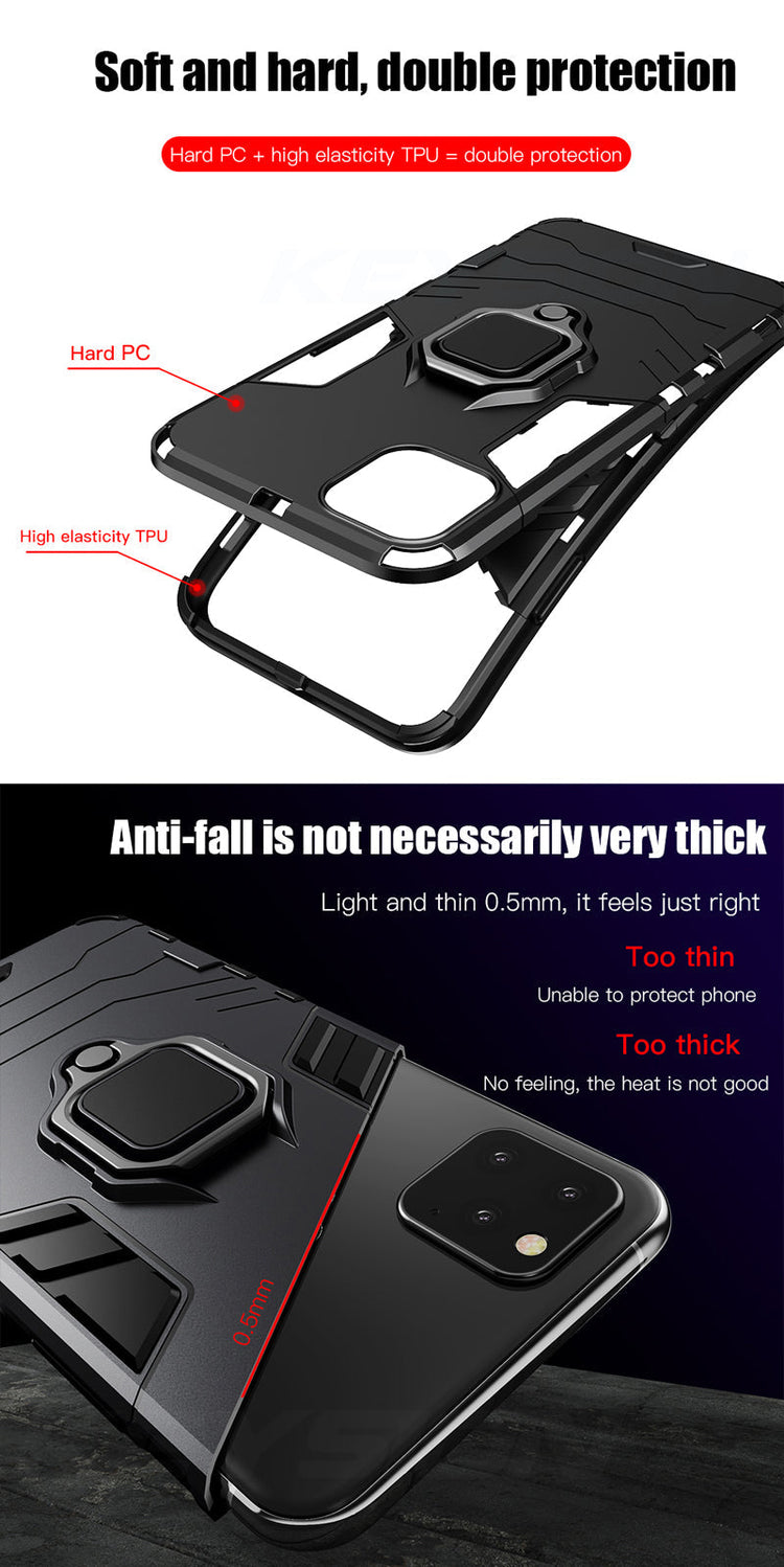 iPhone Hülle - Outdoor Hybrid Case - Rot