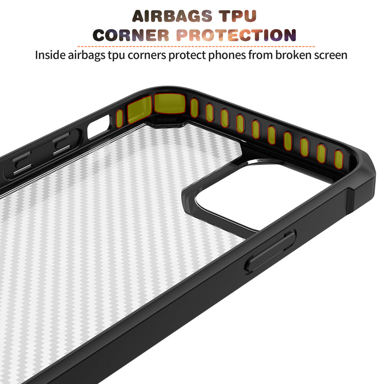 iPhone Hülle - Carbon Shock Proof Case - Schwarz