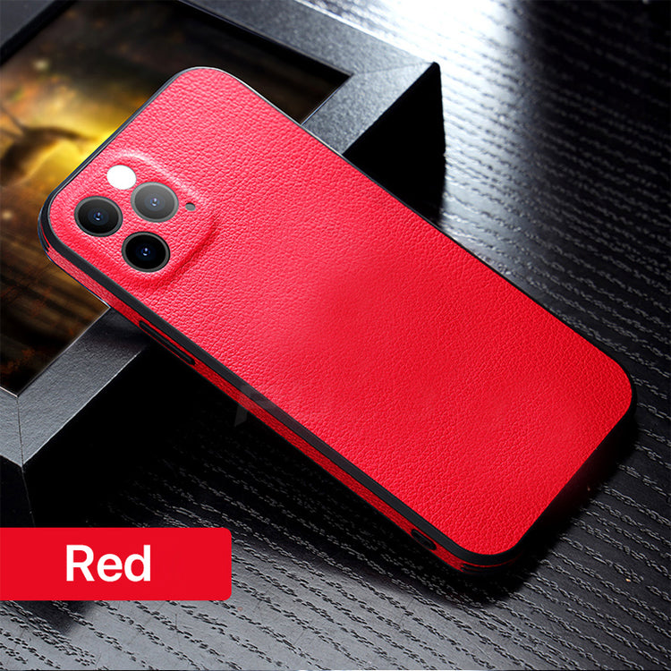 iPhone - Deer Leder Case - Rot