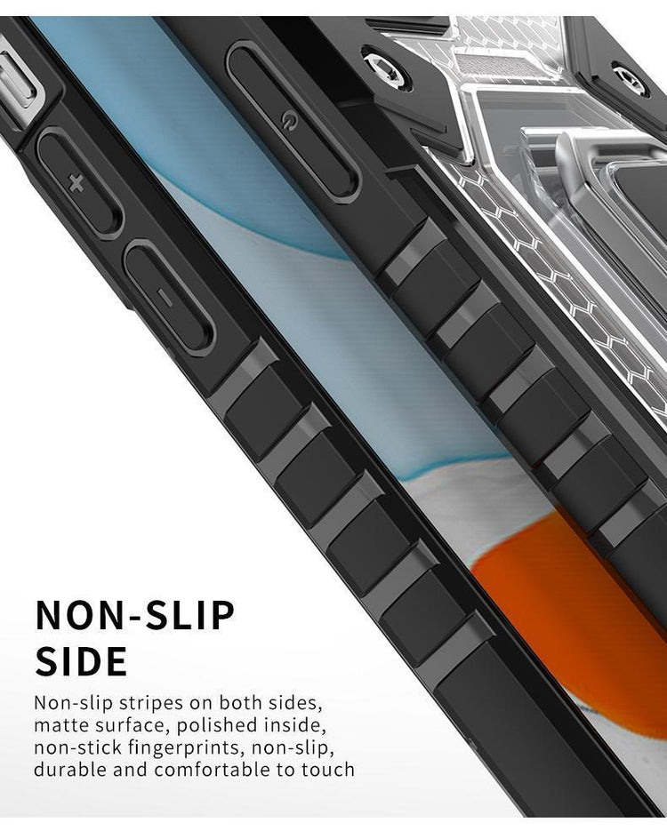 iPhone Hülle - Hybrid Case - Transparent/Weiß