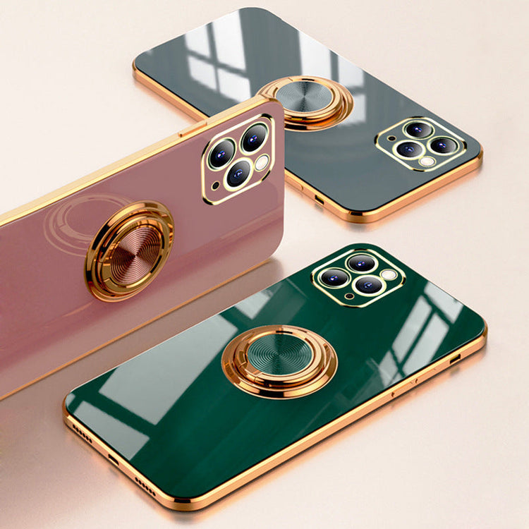 iPhone Hülle - Chrom Ring Case - Mintgrün