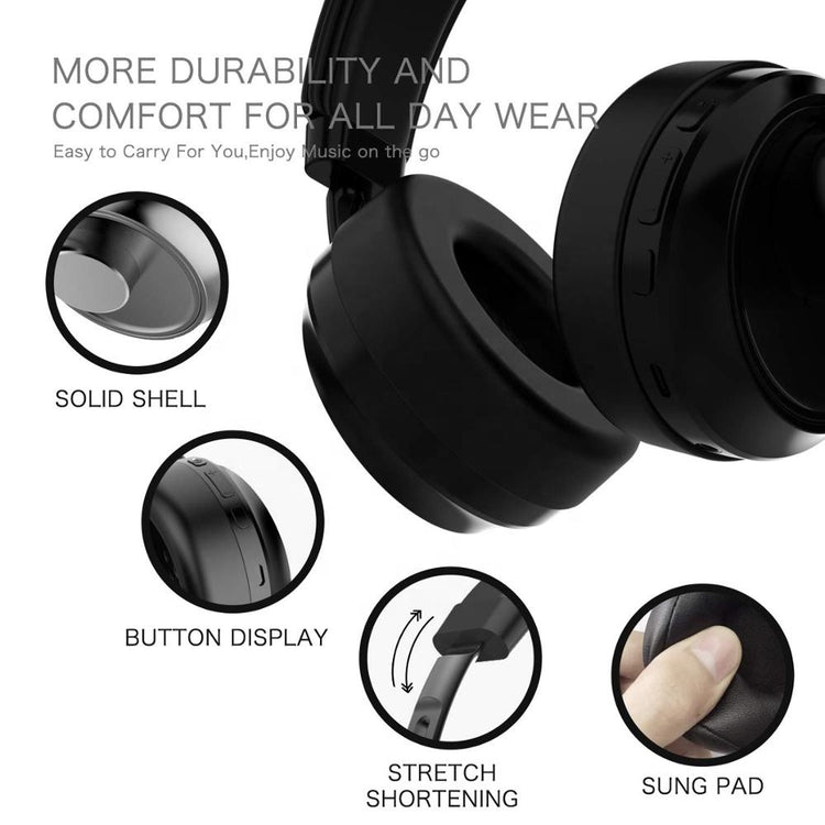 Bluetooth Kopfhörer - On-Ear Headphone - Schwarz