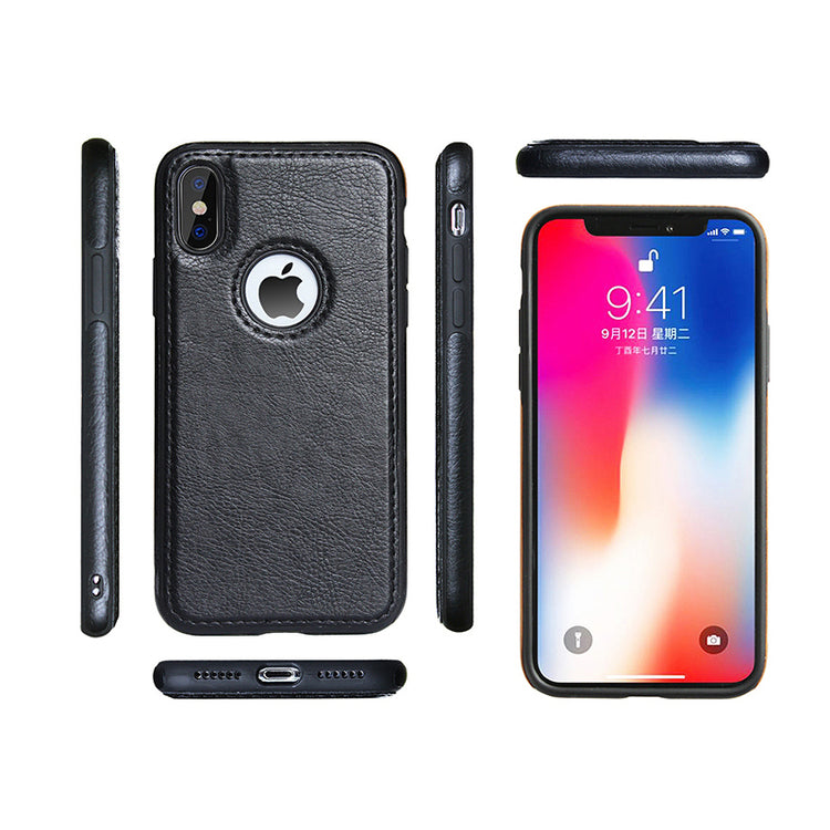 iPhone - Leder Case - Schwarz - CITYCASE