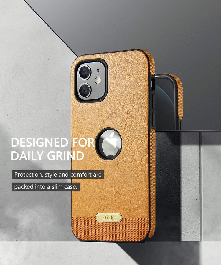 iPhone - Design Leder Case - Braun - CITYCASE