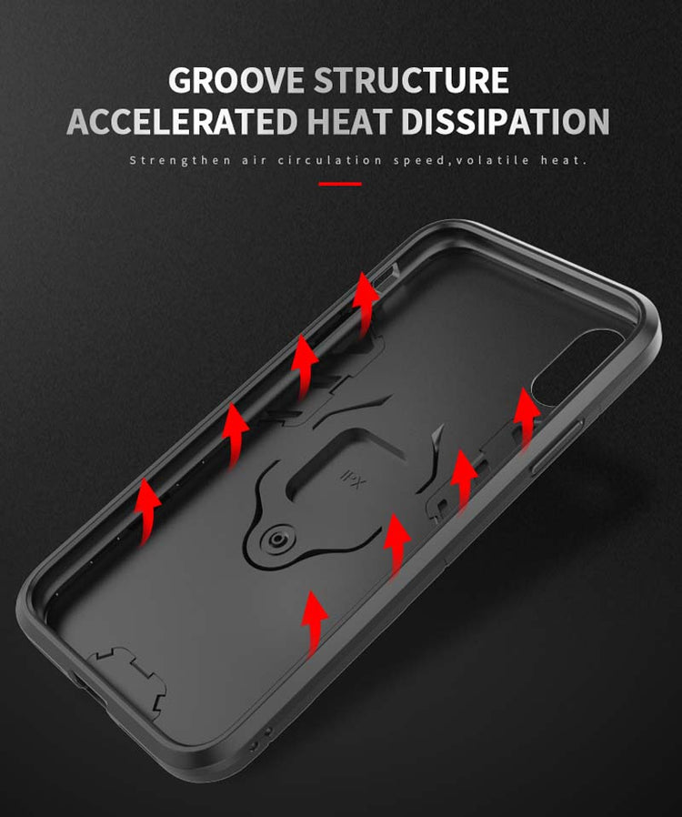 iPhone - Outdoor Hybrid Case - Schwarz