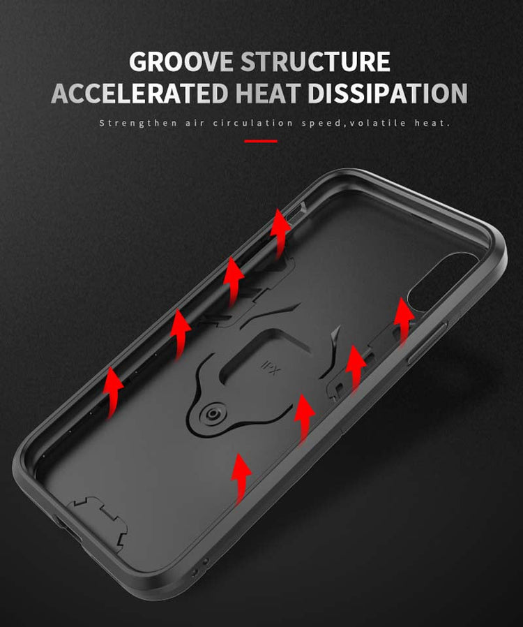 iPhone Hülle - Outdoor Hybrid Case - Rot