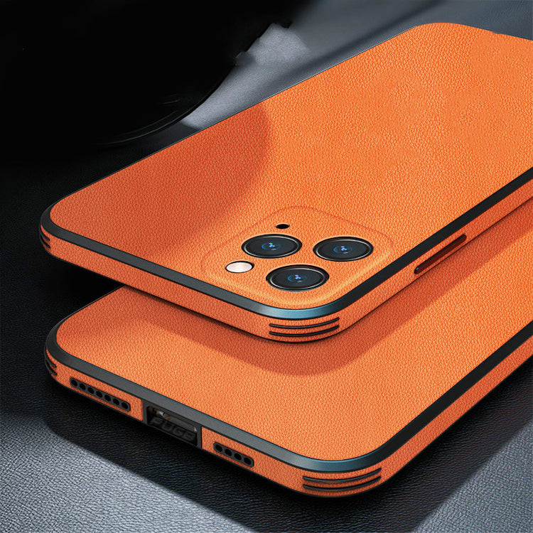 iPhone - Deer Leder Case - Schwarz