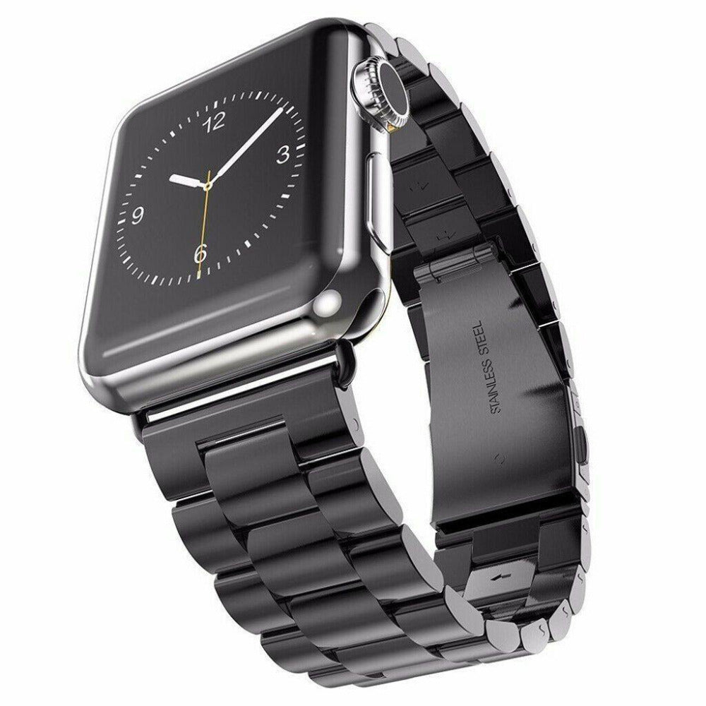 Black stainless steel apple watch deals