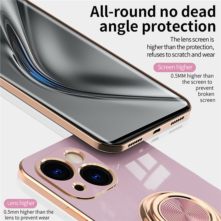 iPhone Hülle - Chrom Ring Case - Grün