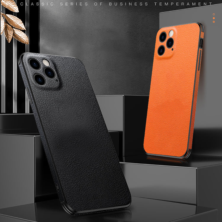 iPhone - Deer Leder Case - Schwarz