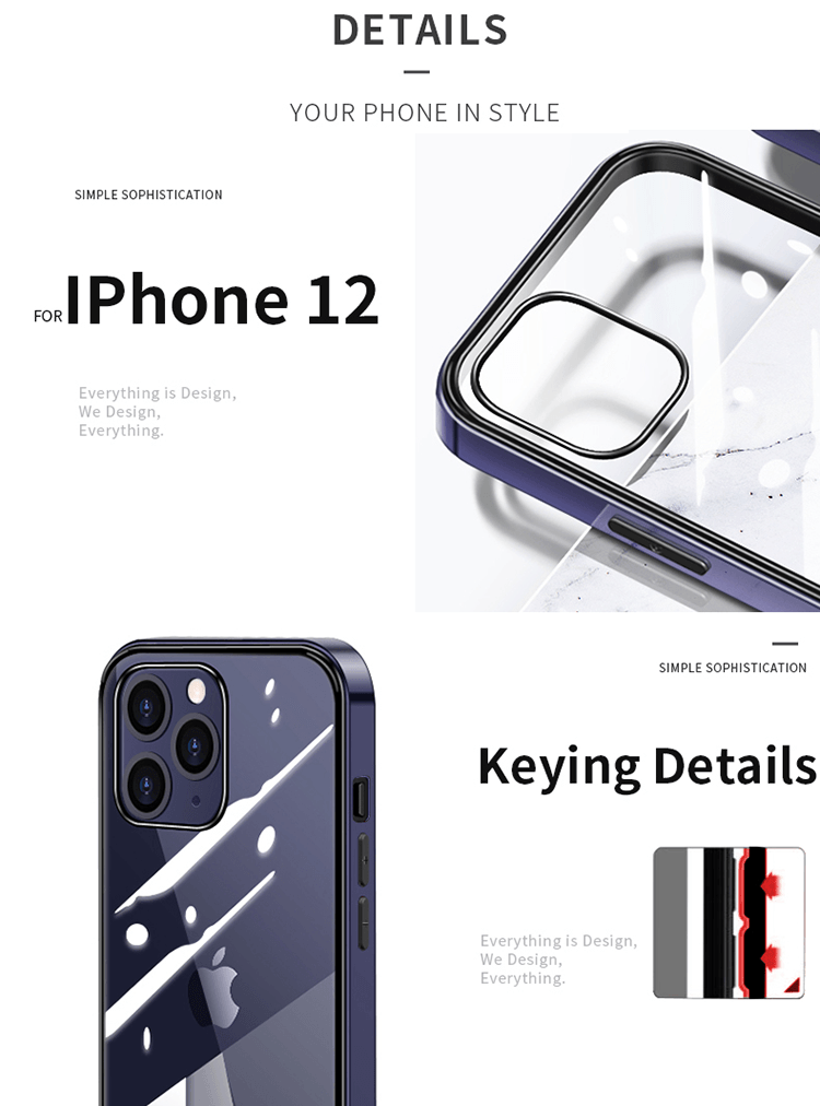 iPhone - Electroplating Case - Blau - CITYCASE