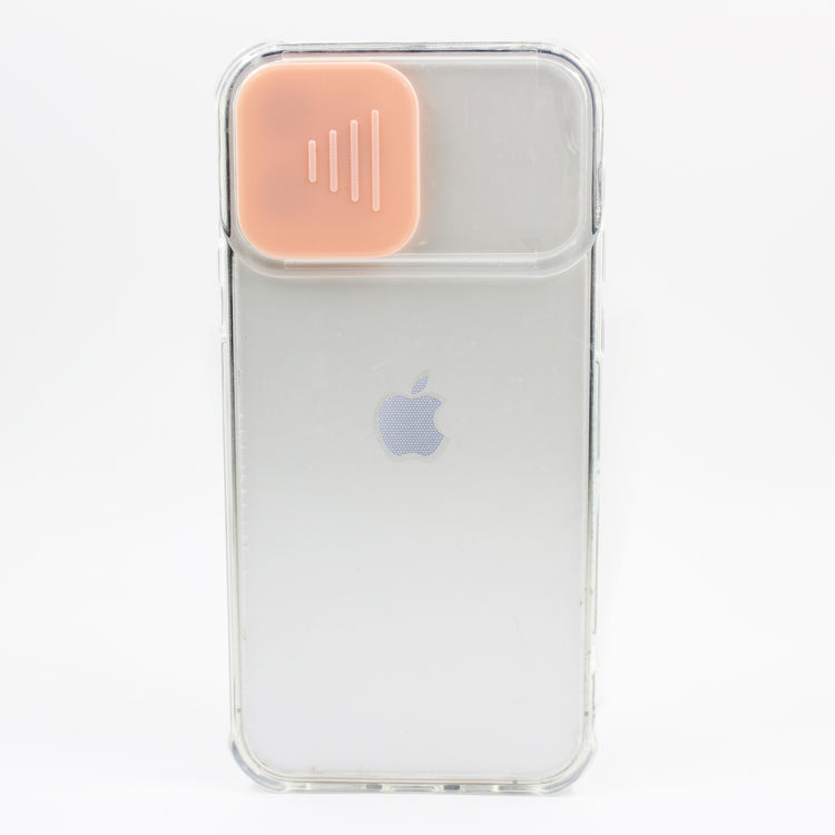 iPhone - Transparent Kameraschutz Case - Rosa