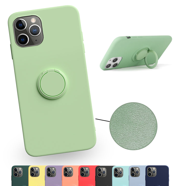 iPhone Hülle - Premium Ring Case - Schwarz