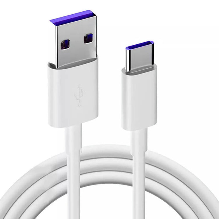 Ladekabel | Typ-C - USB A | Schnellladekabel Aufladekabel | Weiß