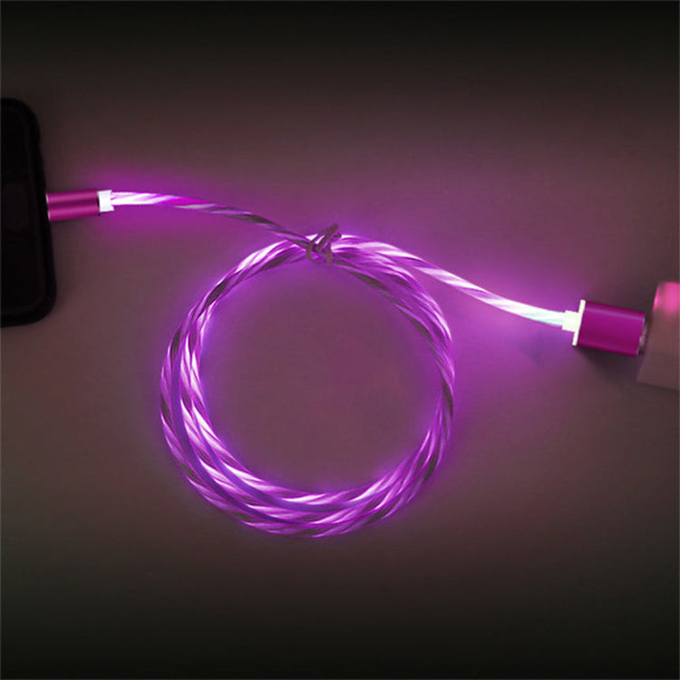LED Ladekabel Magnet 3in1 | USB C | Micro USB | Lightning | Rot
